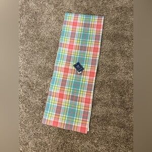C&F Home Spring Awakening April Plaid Table Runner